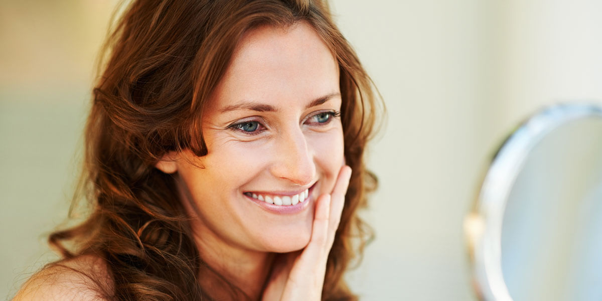 woman smiling